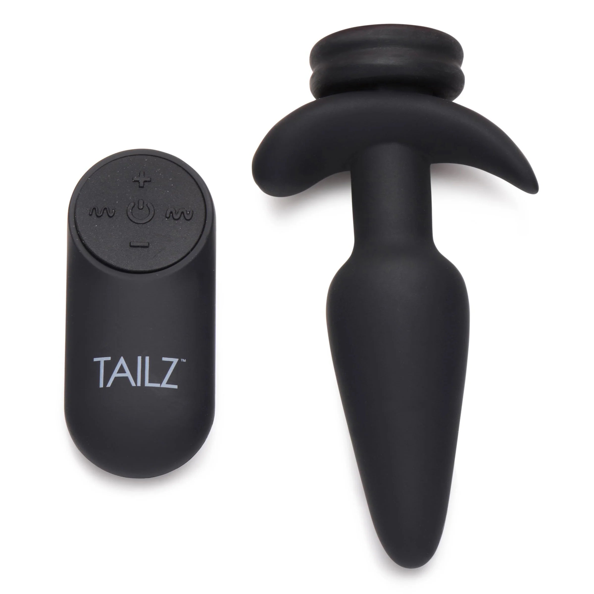 Anal toys with customizable settings-Tailz Snap On Interchangeable Vibrating Silicone Anal Plug