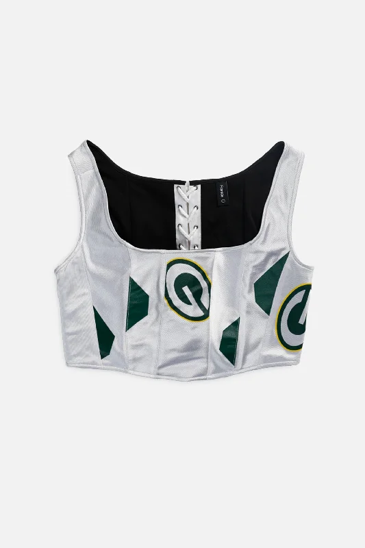 corset top sage green-Rework Green Bay Packers NFL Corset - L