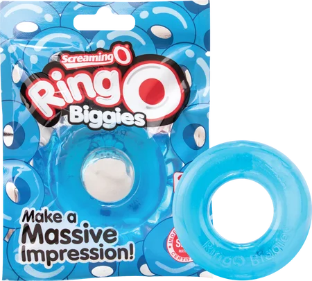 cock ring with silent mode-Ringo Biggies (Blue)