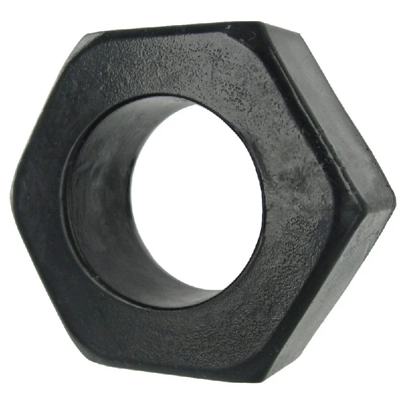 cock ring with sleek vibes-HexNut Cock Ring - Black - Cock Ring