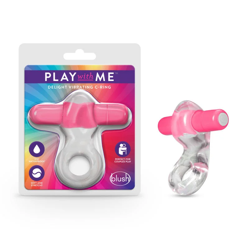 cock ring for simple fun-Play With Me Delight Vibrating C-Ring-(bl-74300)