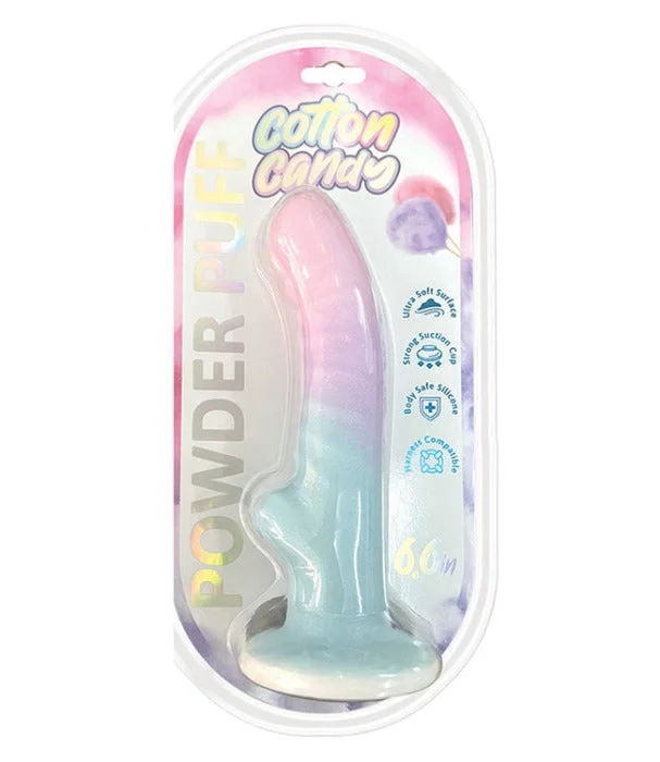 vibrating smooth dildo-Cotton Candy ''Powder Puff'' 6.6"in Dildo