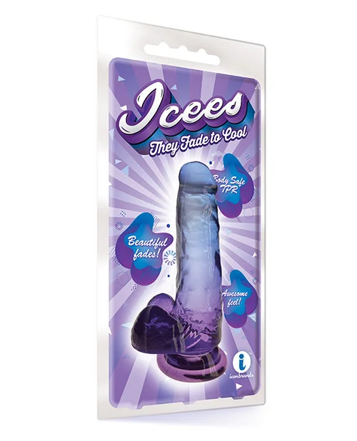 purple small dildo-Shades Jelly TPR Gradient Dong Medium - Blue/Violet