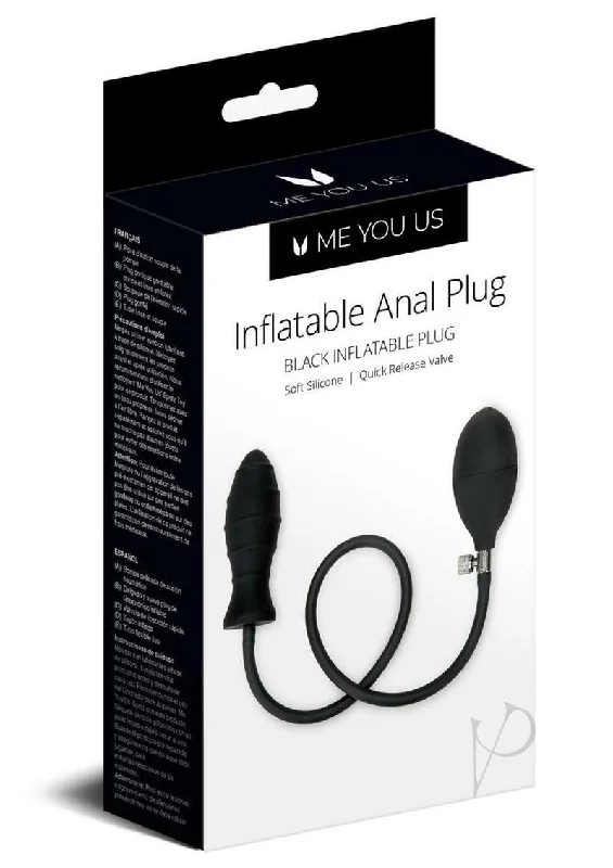 Anal toys for erotic fantasies-Myu Inflatable Anal Plug Blk