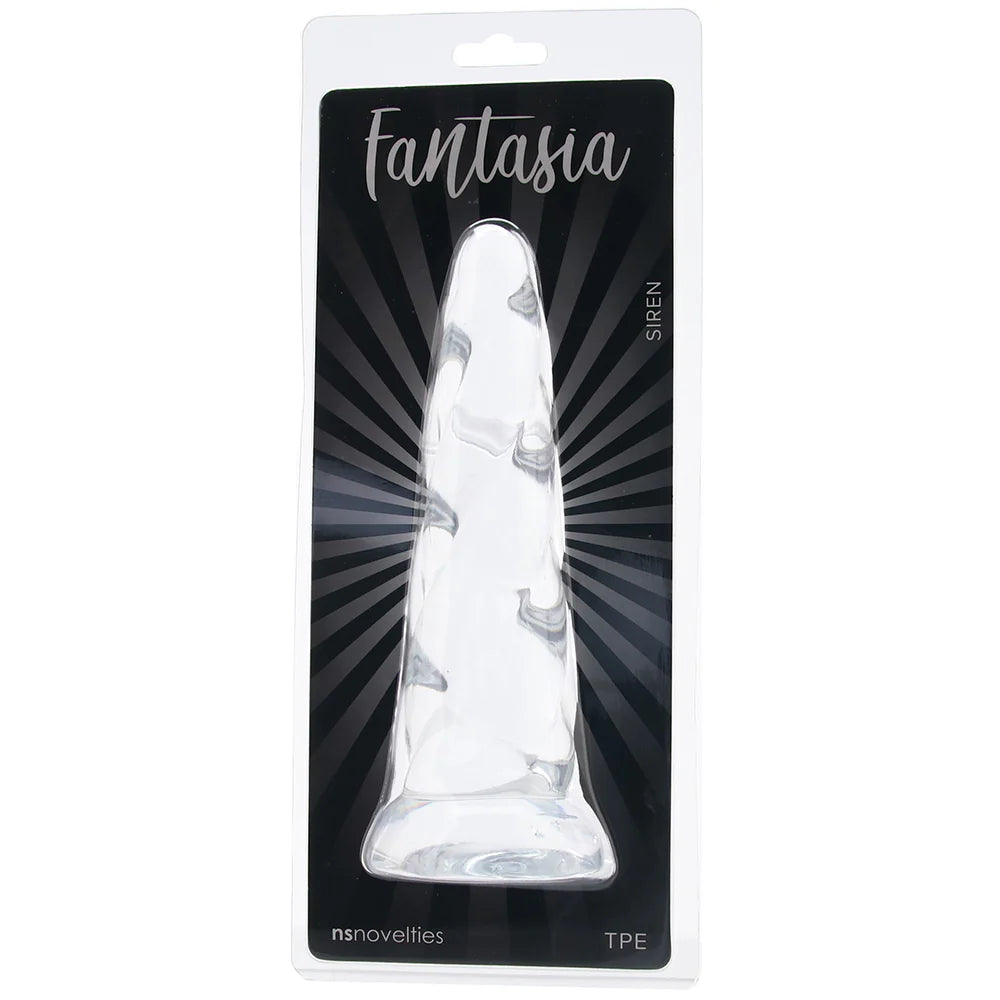 glass USB-charged dildo-Fantasia ''Siren'' Dildo -Clear