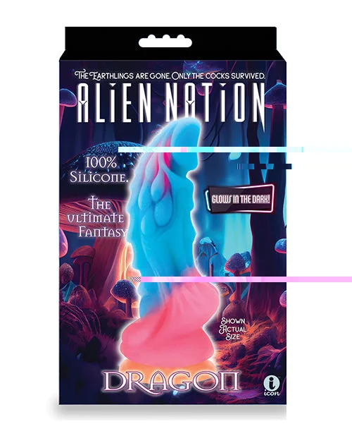 glass battery-powered dildo-Alien Nation Glow Dragon