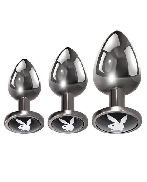 Anal toys for quick cleanup-Playboy Pleasure 3 Ways Metal Anal Training Kit - 3 Piece