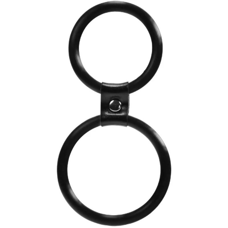 cock ring user tips-Me You Us Dual Ring Double Cock Ring Set Black