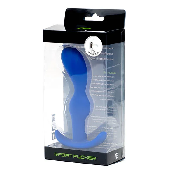 Anal toys for erotic peace-Sport Fucker CrossFit Butt Plug Medium Blue