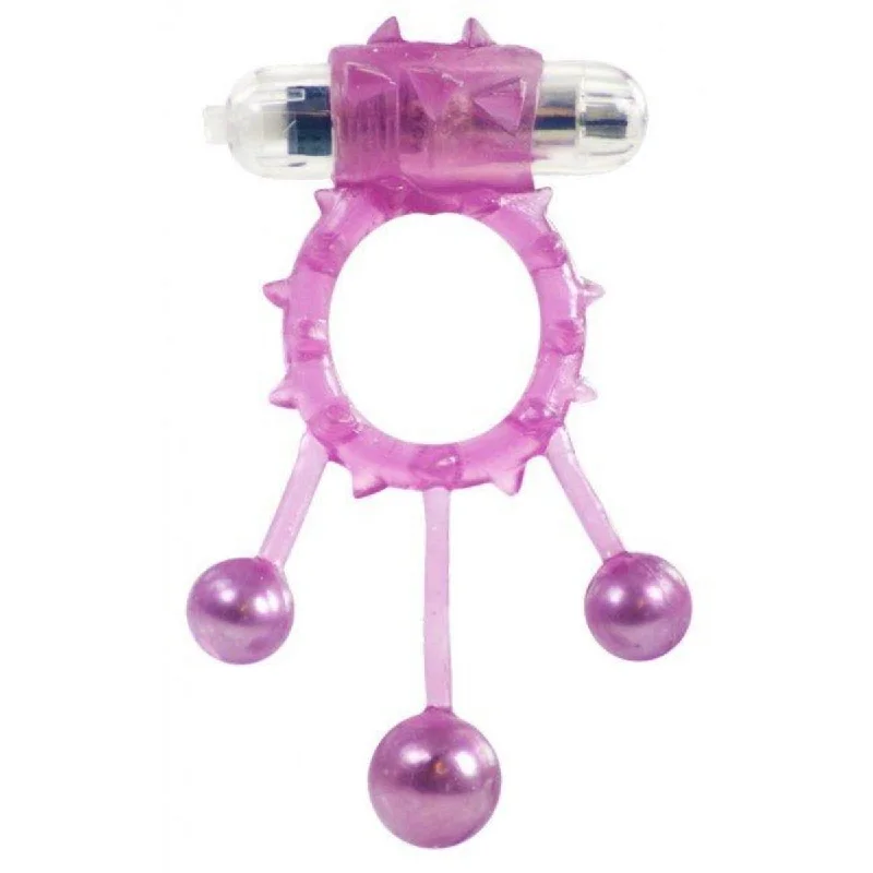 cock ring for light touch-Me You Us Ball Banger Vibrating Cock Ring Pink