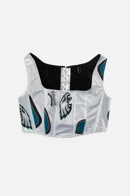 corset dress for prom night-Rework Philadelphia Eagles NFL Corset - L