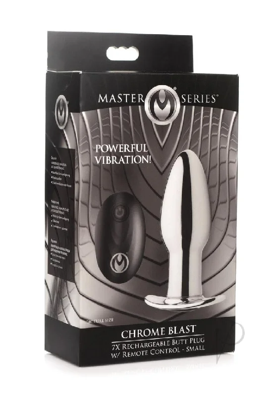 Anal toys with grooved design-Ms Chrome Blast Small Silver