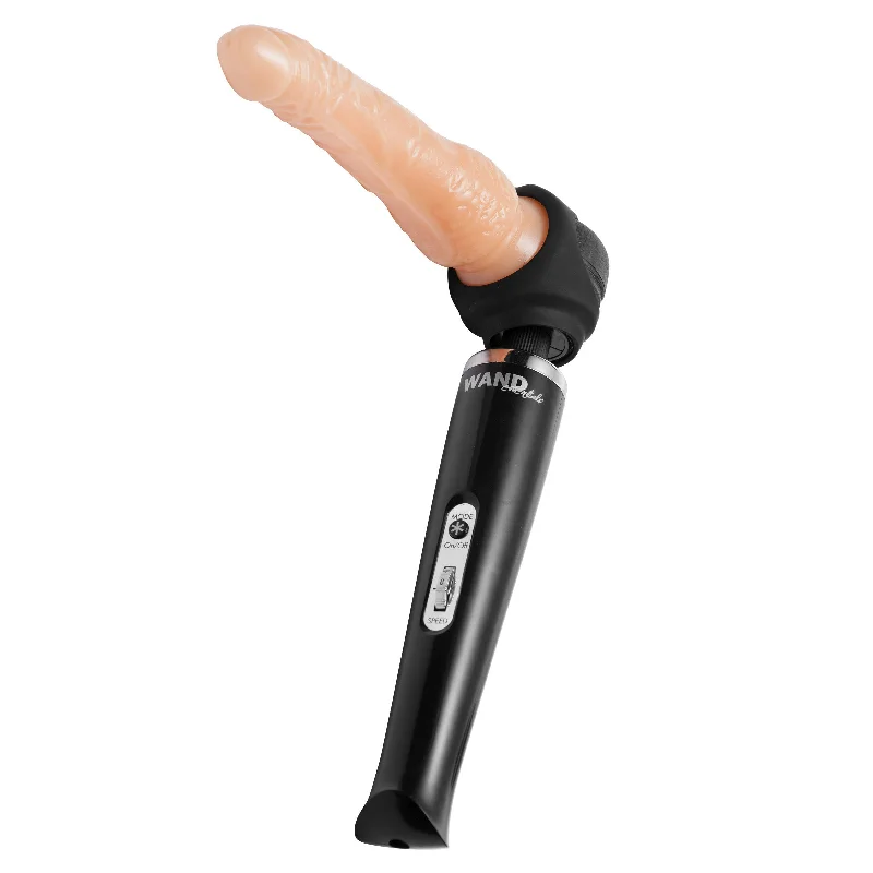 realistic skin dildo-Strap Cap Vibrating Wand Harness Kit With Dildo