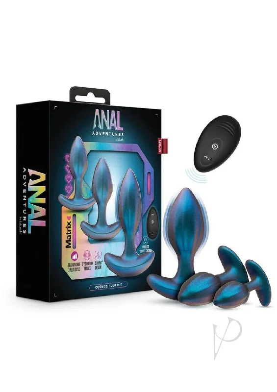 Ergonomic anal toys design-Aam Cosmos Plug Kit Lunar Blue