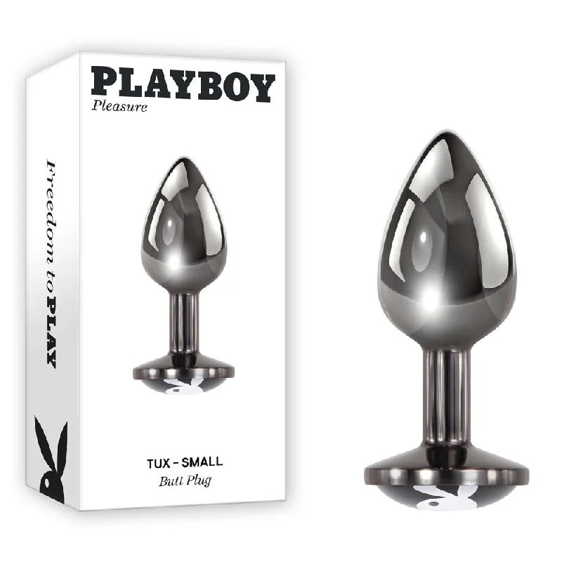 Anal toys for erotic trips-Playboy Pleasure TUX Butt Plug - Small