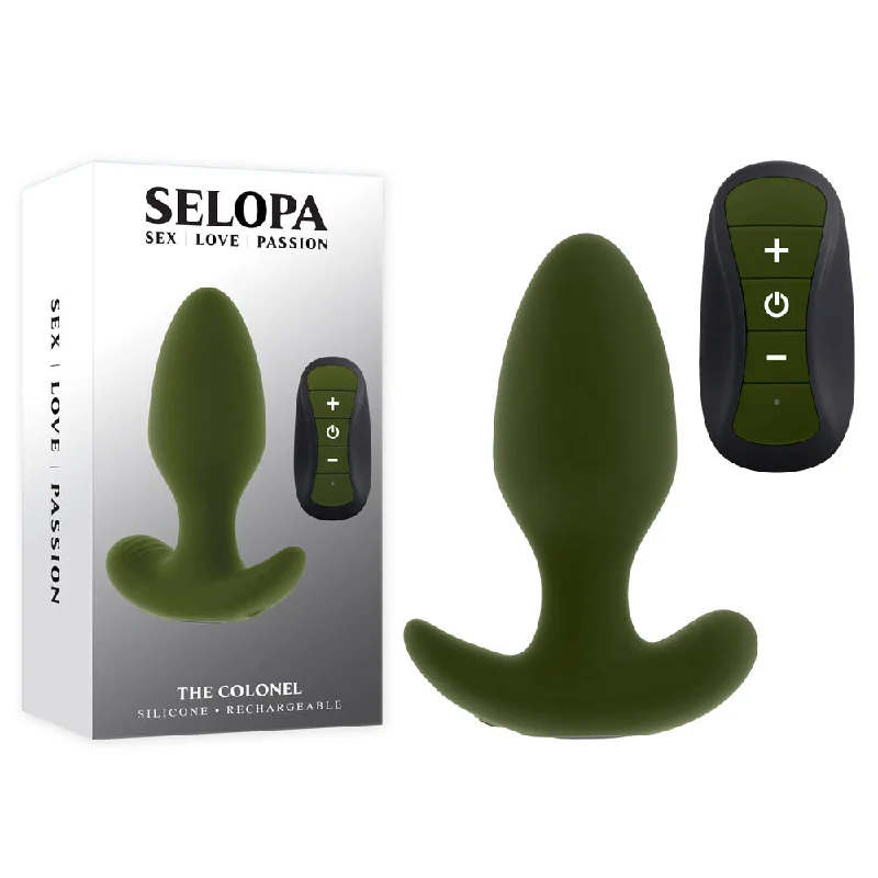 Anal toys for light massage-Selopa THE COLONEL Vibrating Butt Plug