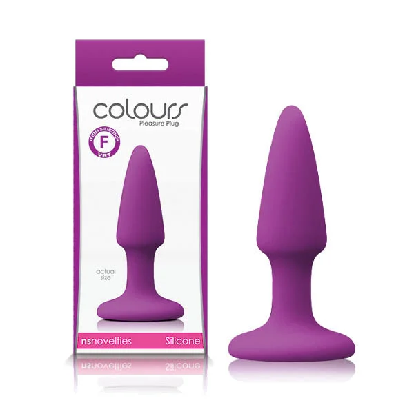 Anal toys for beginner kits-Colours Pleasures Butt Plug 9cm Purple