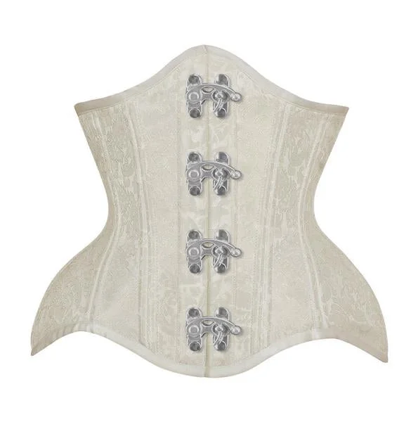 corset with front zipper-Heidi  Authentic Steel Boned Underbust  Waist Training C-lock Corset