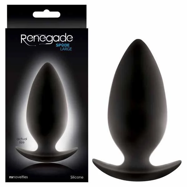 Anal toys for women-Renegade Spades Large Butt Plug