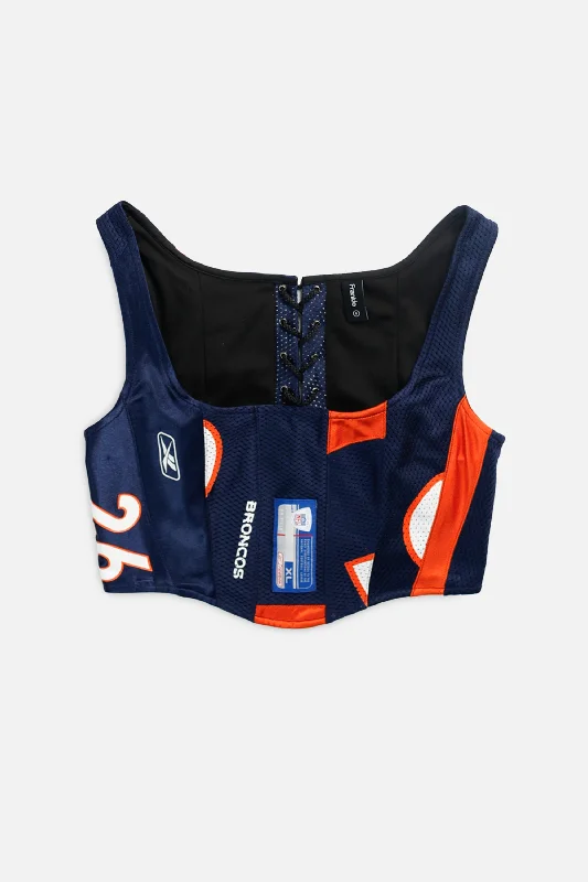 corset for theatrical play-Rework Denver Broncos NFL Corset - S