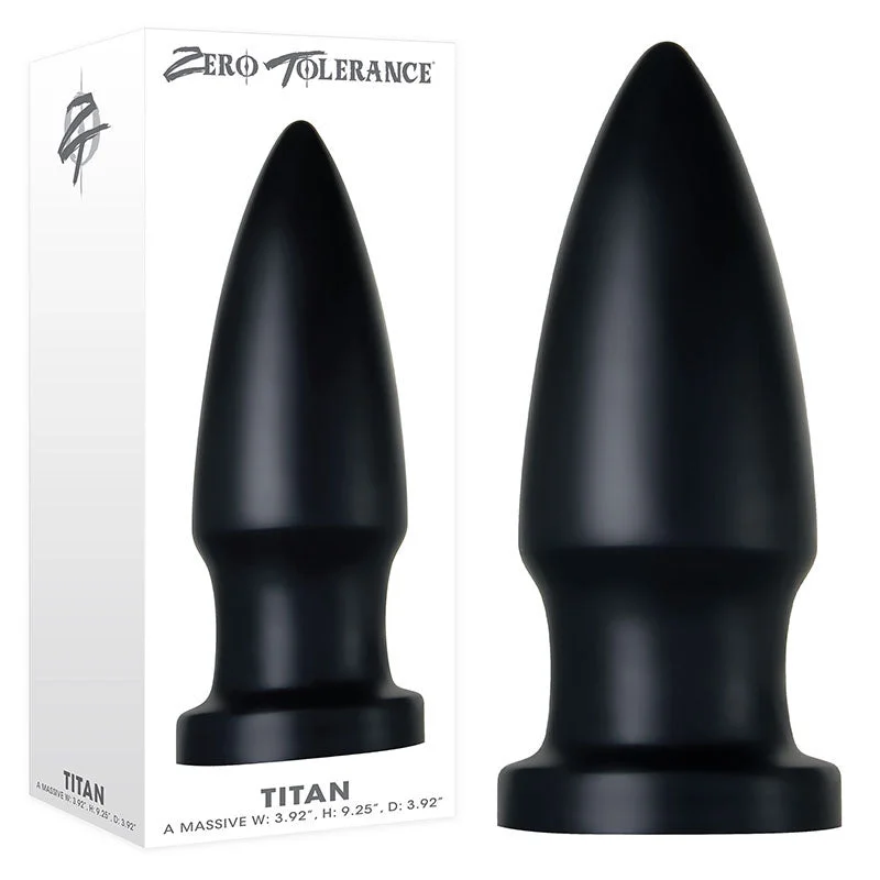 Anal toys with soft vibes-Zero Tolerance The Titan Butt Plug