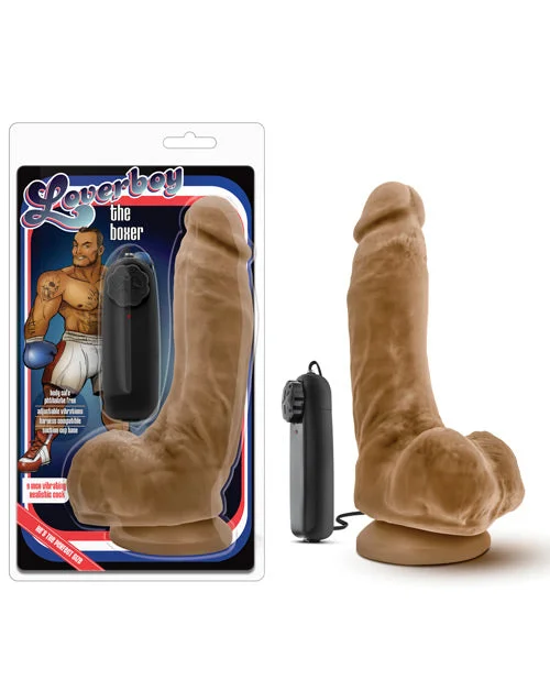 glass wireless dildo-Blush Coverboy the Boxer 9" Vibrating Realistic Cock - Mocha