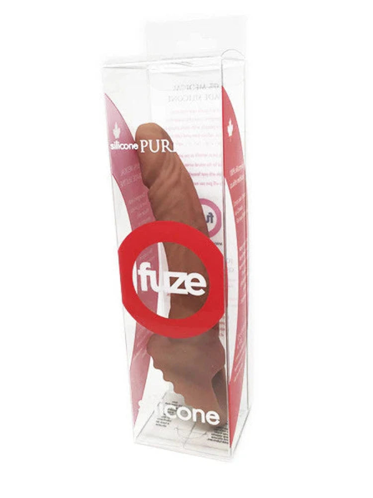 glass pink dildo-Fuze 10 Ace Dildo Peach