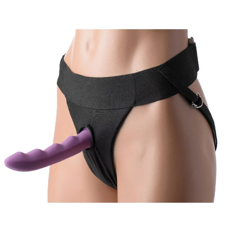 smooth fantasy dildo-Avalon Jock Style Strap On Harness with Dildo