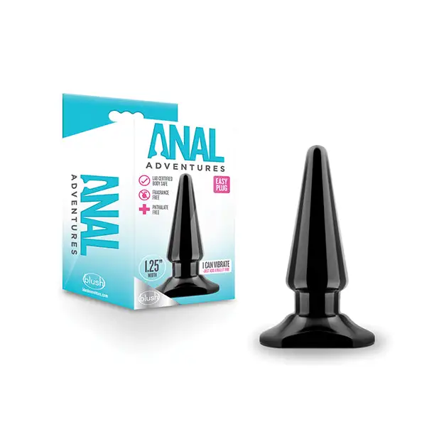 Anal toys with wide base-Anal Adventures By Blush Easy Plug