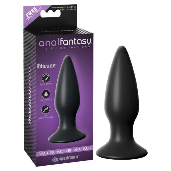 Anal toys with firm pull-Anal Fantasy Elite Collection Small Rechargeable Anal Butt Plug