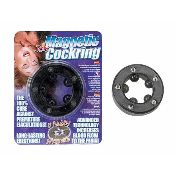 cock ring for couple fun-Magnetic Cock Ring - Black Cock Ring