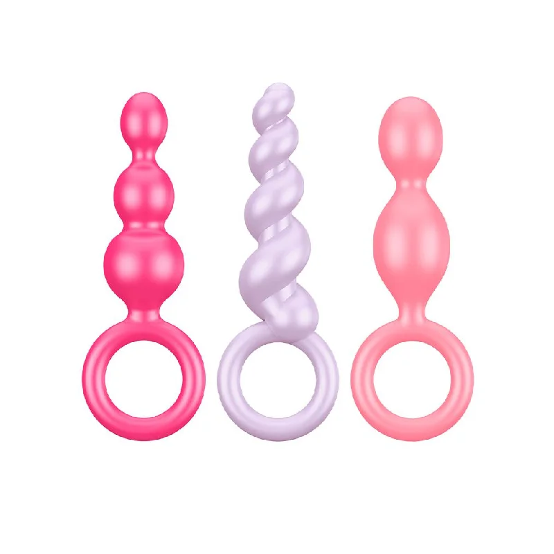 Anal toys with bold modes-Satisfyer 3 Piece Anal Plug Set