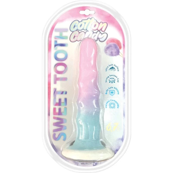 green smooth dildo-Cotton Candy ''Sweet Tooth'' 6.7 inch Dildo