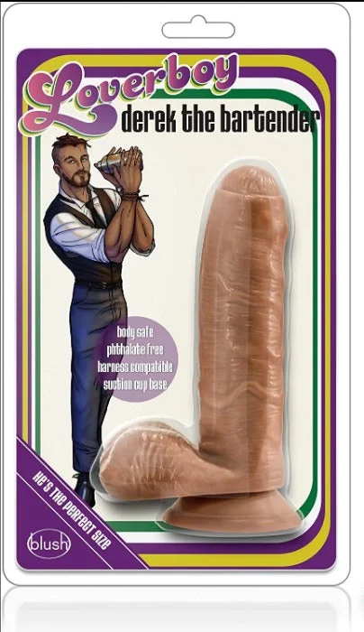 pink eco-friendly dildo-Loverboy ''Derek The Bartender'' 7 Inch Dildo