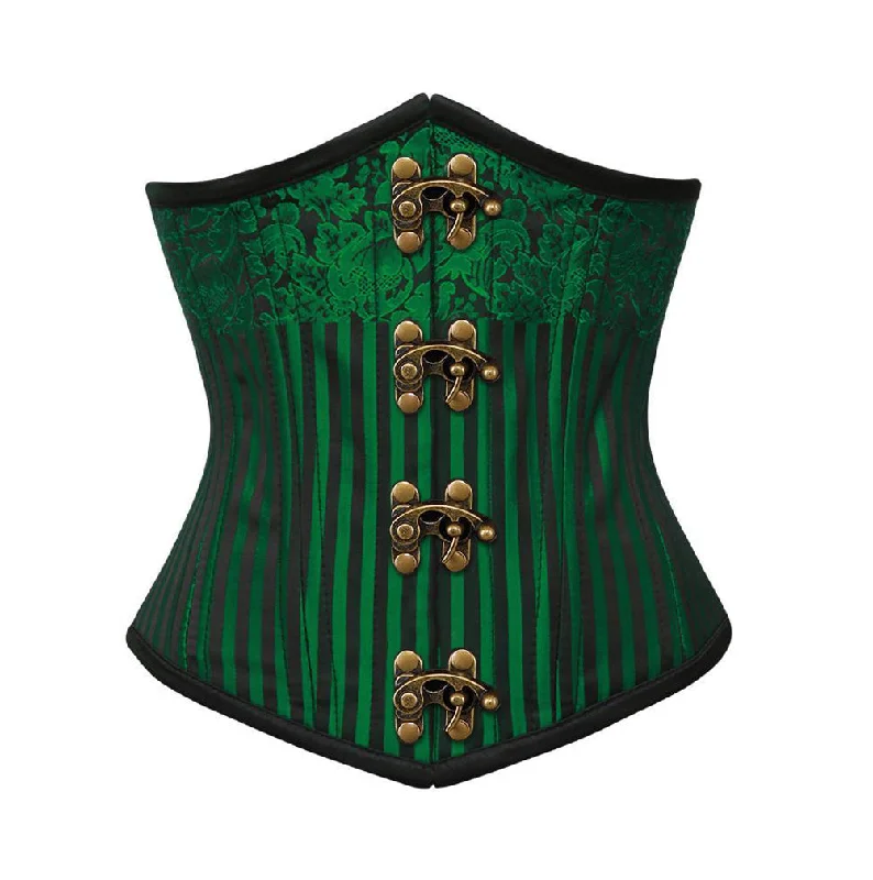 corset with back straps-Zagora Steampunk Authentic Steel Boned Underbust Corset