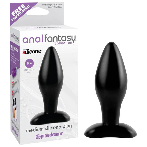 Anal toys with top vibe-Anal Fantasy Collection Medium Silicone Butt Plug