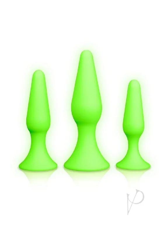 Glass anal toys benefits-Ouch Butt Plug Set Gitd