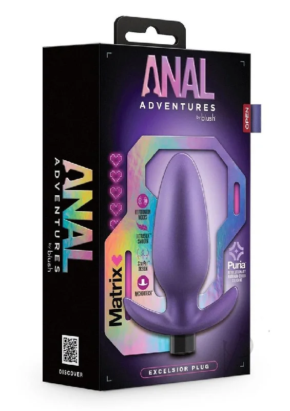 Anal toys with compact size-Aam Exceisor Plug Astro Violet