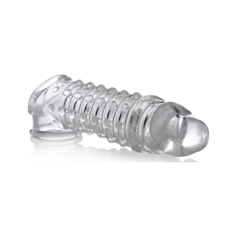 cock ring with smooth fun-Penis Enhancer Sleeve 1.5in Clear