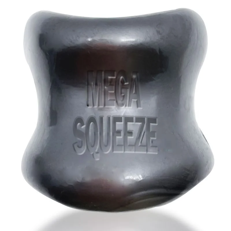 cock ring with unique vibes-Mega Squeeze Ergofit Ball Stretcher Steel