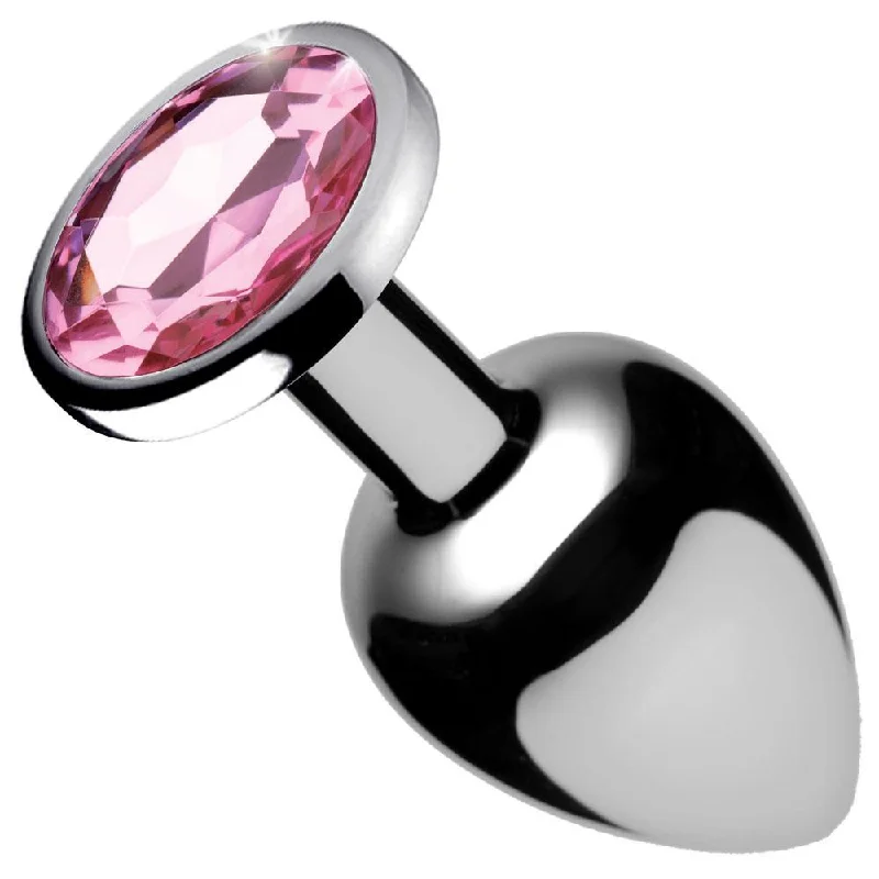 Anal toys for gentle expansion-Pink Gem Anal Plug - Medium