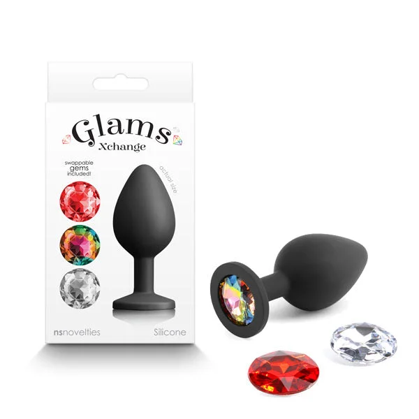 Anal toys for sensory fun-Glams Xchange Round Butt Plug - Medium