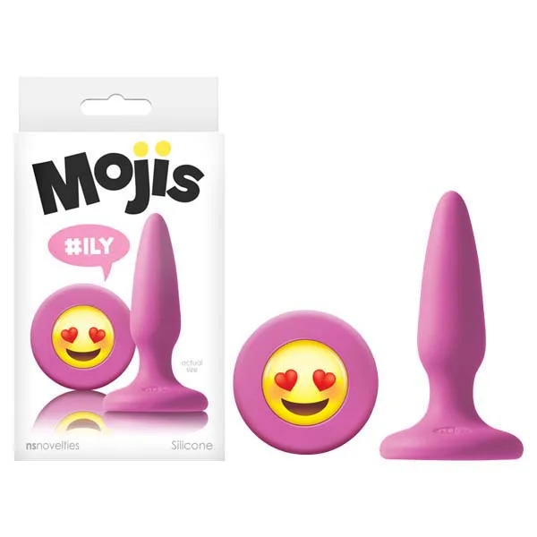 Anal toys with heating feature-Mojis Butt Plug - #ILY