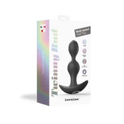 Anal toys with calm action-Love to Love Twinny Bud Rechargeable Silicone Multi-Speed Vibrating Anal Plug