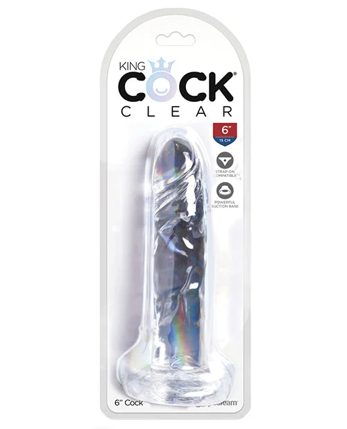 realistic pink dildo-King Cock Clear 6" Cock