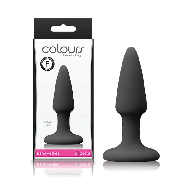 Anal toys for luxury buyers-Colours Pleasures Butt Plug 9cm Black