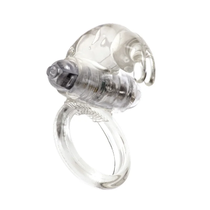 cock ring for discreet play-Me You Us Classic Rabbit Vibrating Cock Ring Clear