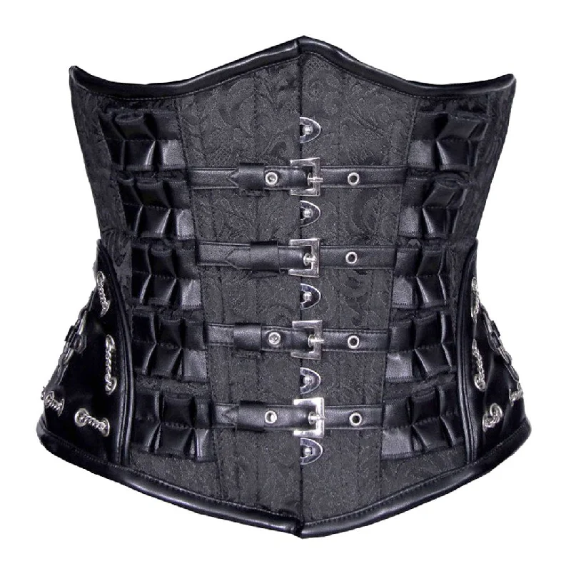 corset for gothic fashion-Maisie Gothic Authentic Steel Boned Underbust Corset