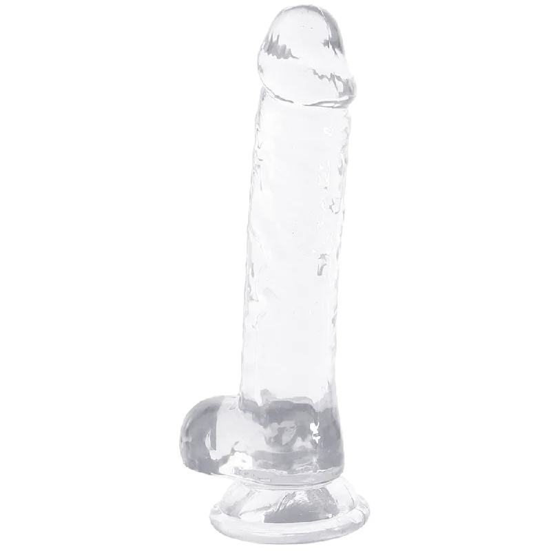 realistic portable dildo-Naturally Yours 7 Inch Crystalline Dildo in Clear