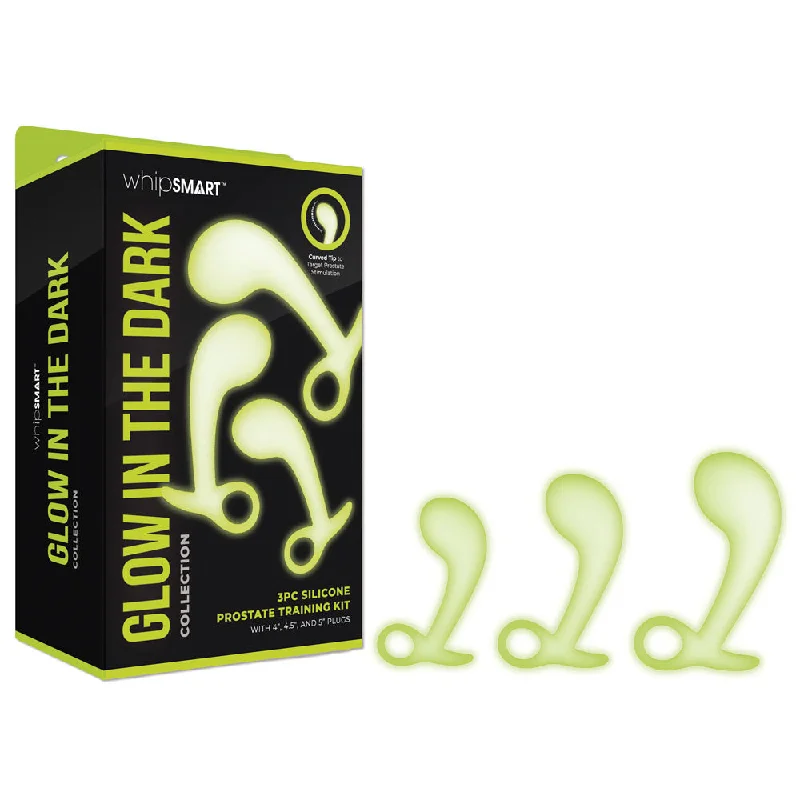 Anal toys for silent bliss-WhipSmart Glow In The Dark 3pc Prostate Butt Plug Training Kit